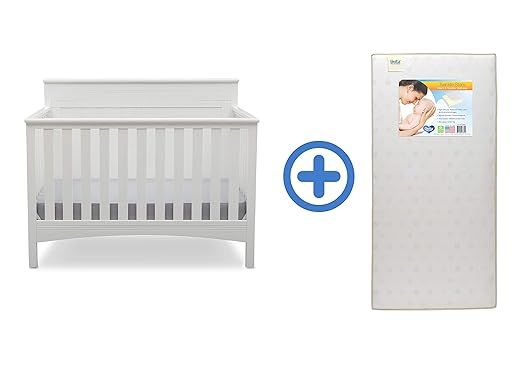 Delta Children Fancy 4-in-1 Convertible Baby Crib, Bianca White | Amazon (US)