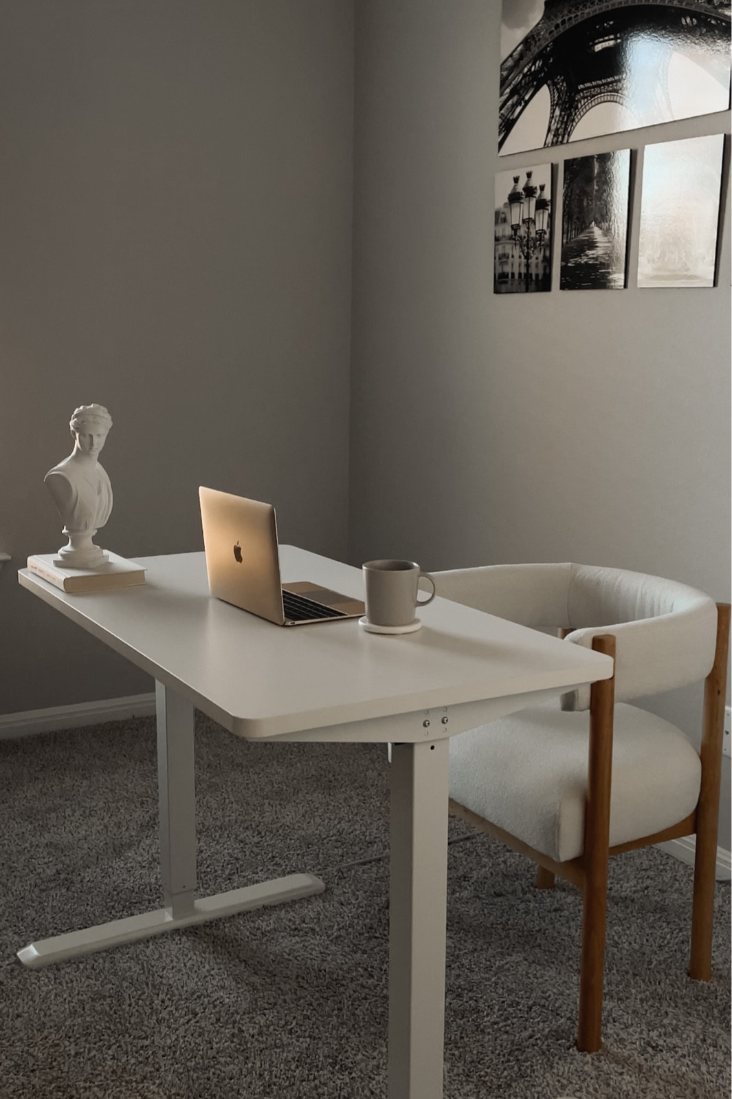 Home office standing white desk and  the beautiful ceramic statue 

#LTKFind #LTKhome #LTKbeauty