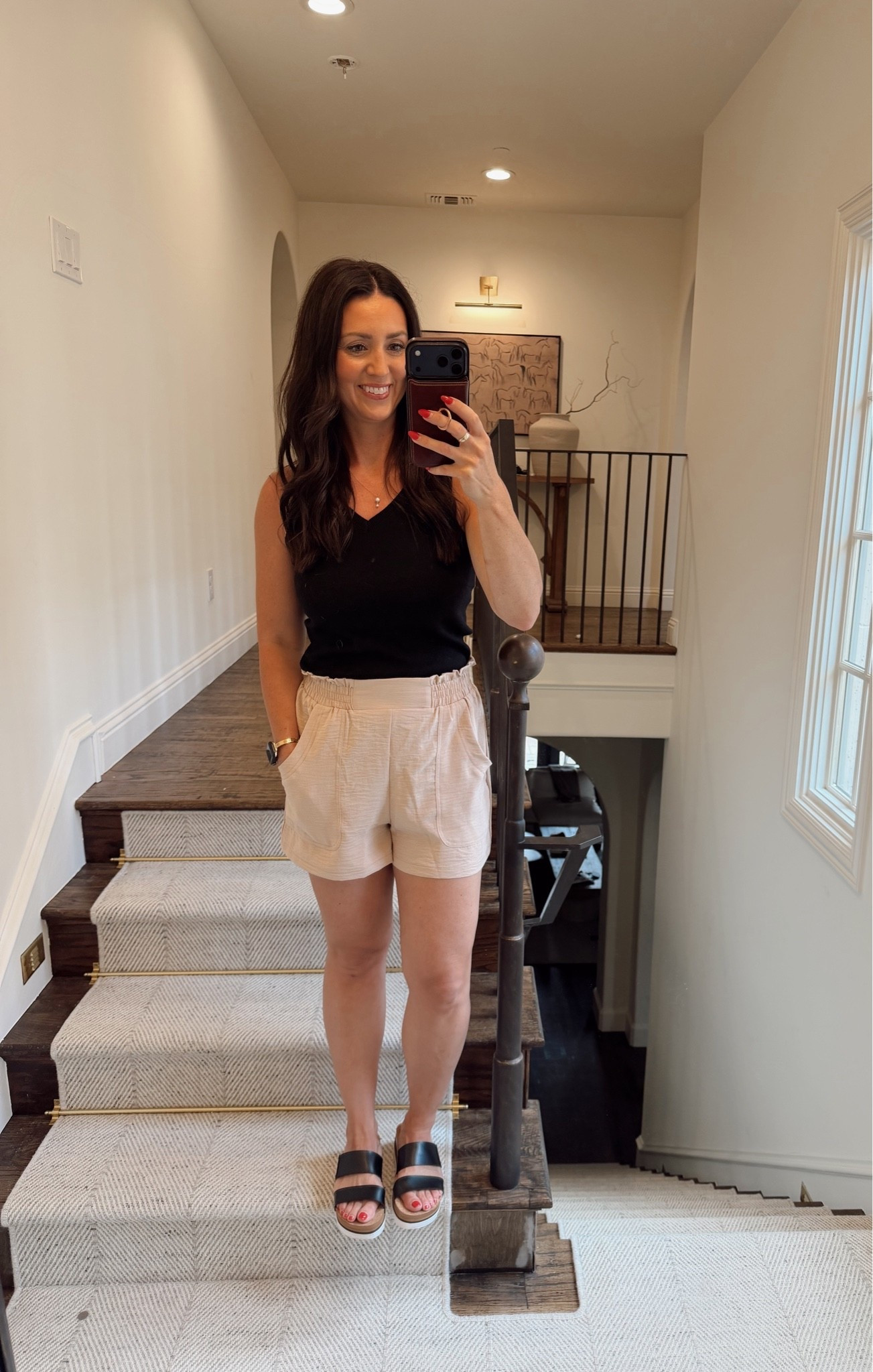 Perfect easy breezy summer short! High waist, light material and good “mom length”. On sale!

#LTKSeasonal #LTKOver40 #LTKmomlife
