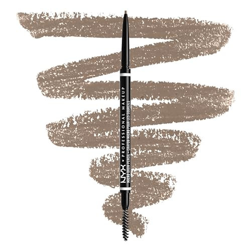 NYX Professional Makeup Micro Brow Pencil, Dual Ended Design, With Mechanical Brow Pencil And Spoolie Brush, Vegan Formula, Shade: Ash Blonde | Amazon (UK)