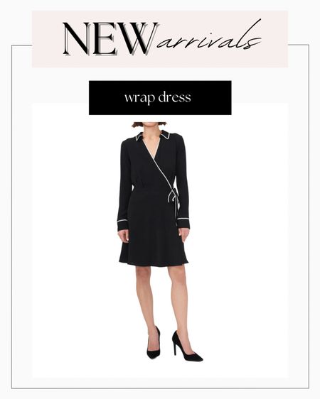 Wrap dress
Black dress for work
Work wear 

#LTKworkwear