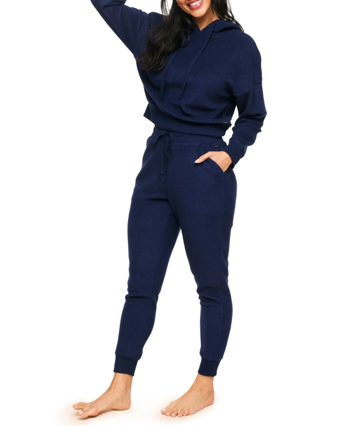 Adore Me Women's Davinia Hoodie And Joggers Set - Dark blue | Macy's