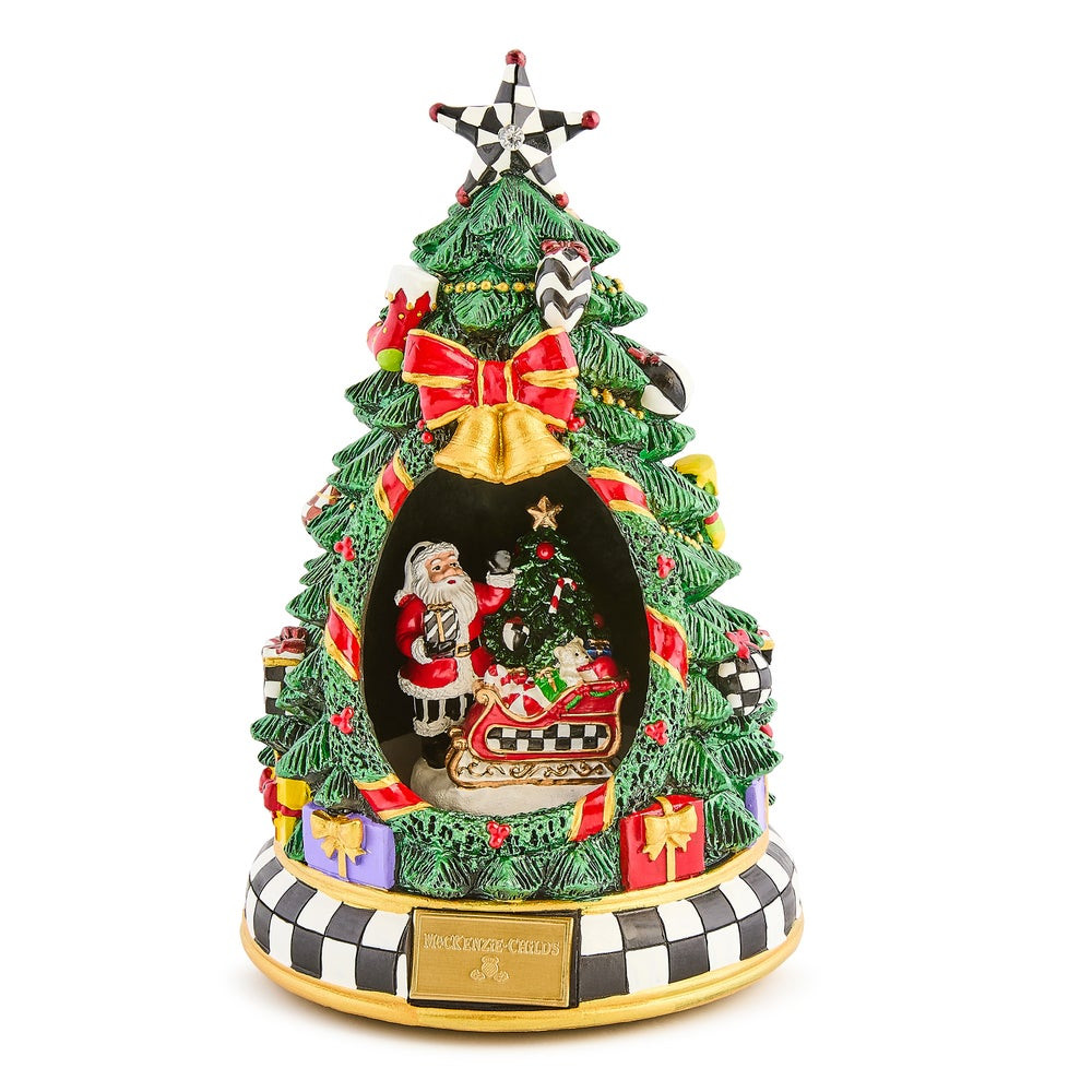 Courtly Christmas Tree & Santa Musical Display | MacKenzie-Childs