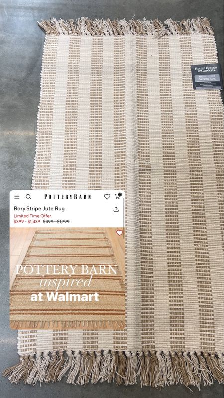 Pottery Barn Inspired at Walmart | better homes and gardens | Walmart | rug | jute rug | woven rug | doormat rug | Mudroom decor | entry rug | home decor | the look for less | pottery barn dupe | home decor | Walmart home | Walmart finds 

#LTKhome #LTKfindsunder50 #LTKsalealert