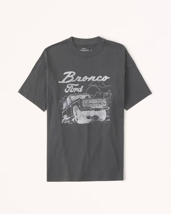 Oversized Boyfriend Bronco Graphic Tee | Abercrombie & Fitch (US)