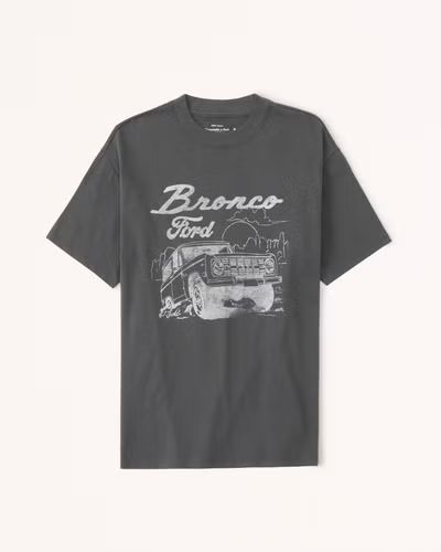 Oversized Boyfriend Bronco Graphic Tee | Abercrombie & Fitch (US)