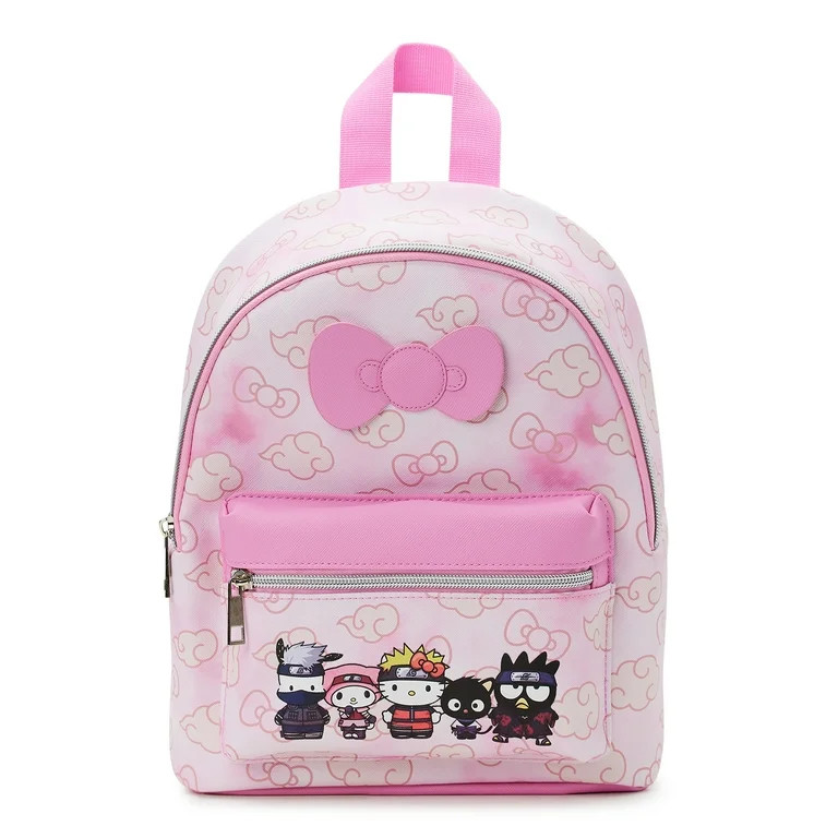 Naruto Shippuden x Sanrio Hello Kitty Women's Graphic Mini Backpack, Pink - Walmart.com | Walmart (US)