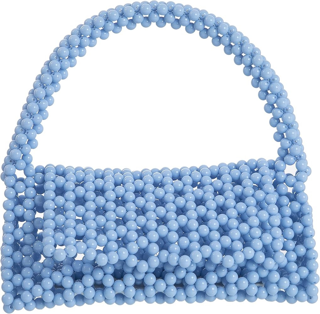 YUSHINY Candy Color Acrylic Beaded Hollow Handbag Evening Clutch Triangle Bags for Wedding Party | Amazon (US)