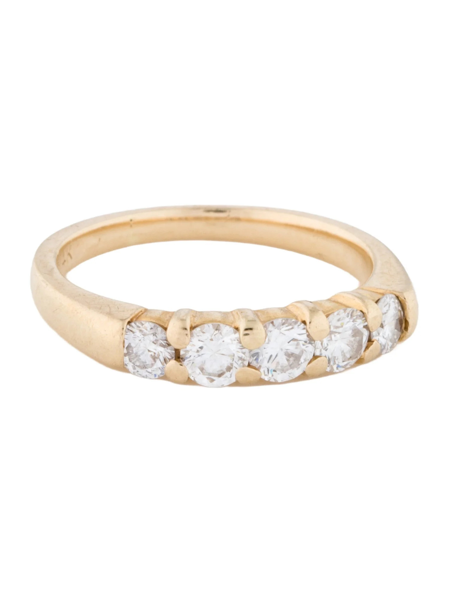 Ring 14K Diamond Band - Band, Rings - RRING343935 | The RealReal | The RealReal