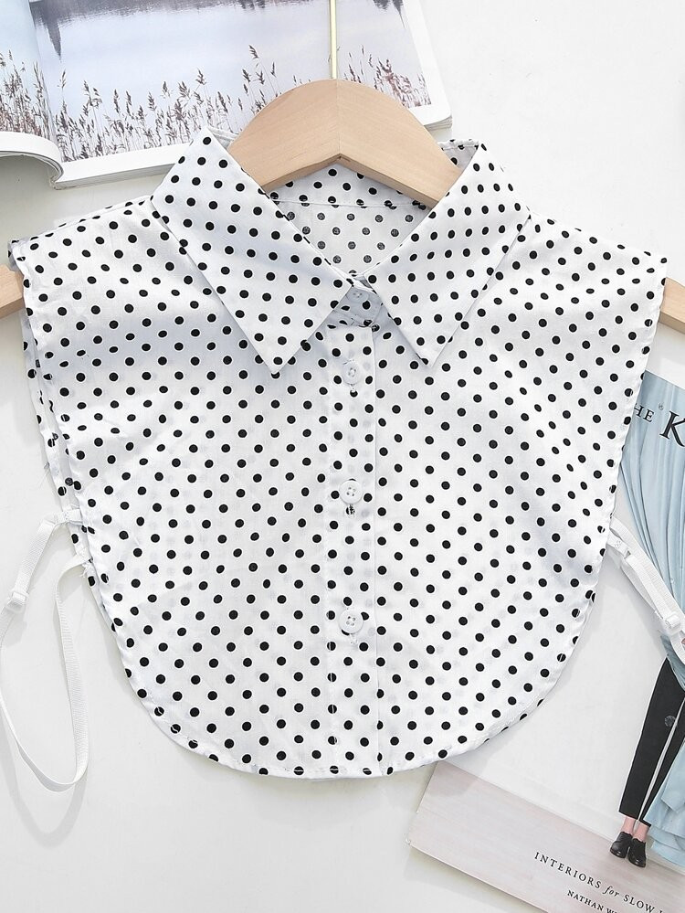 Polka dot faux Dickey kraag | SHEIN