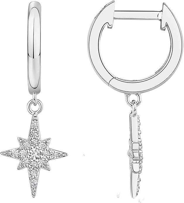 PAVOI 14K Gold Plated S925 Sterling Silver Post Lightweight Drop/Dangle Huggie Earrings for Women... | Amazon (US)