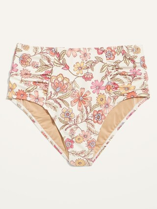 High-Waisted Ruched Swim Bottoms for Women | Old Navy (US)