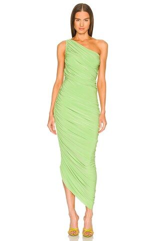 Norma Kamali Diana Gown in Gemini Green from Revolve.com | Revolve Clothing (Global)