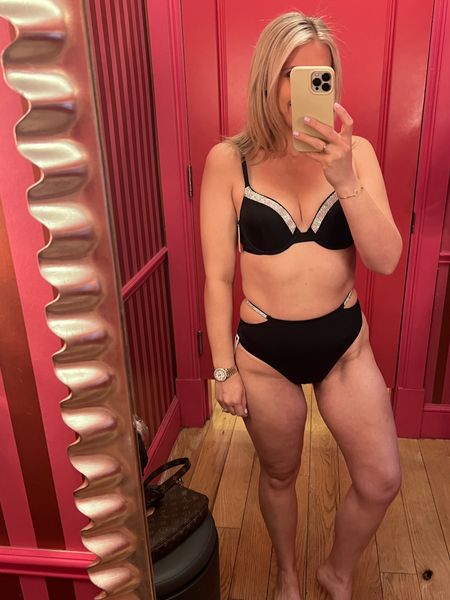 Victoria secret panties 10 for $40 and swim on sale too! Picked up this two piece with rhinestone accents for my anniversary staycation! Summer pool parties are around the corner. Size medium bottom and 36B top. 

#LTKparties #LTKswim #LTKsalealert