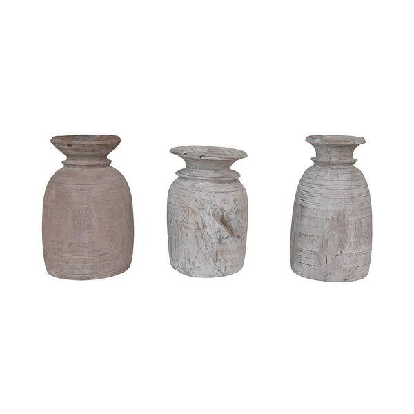 Found Decorative Wood Jug - 8.5" L x 8.5" W x 11.5"H | Bed Bath & Beyond