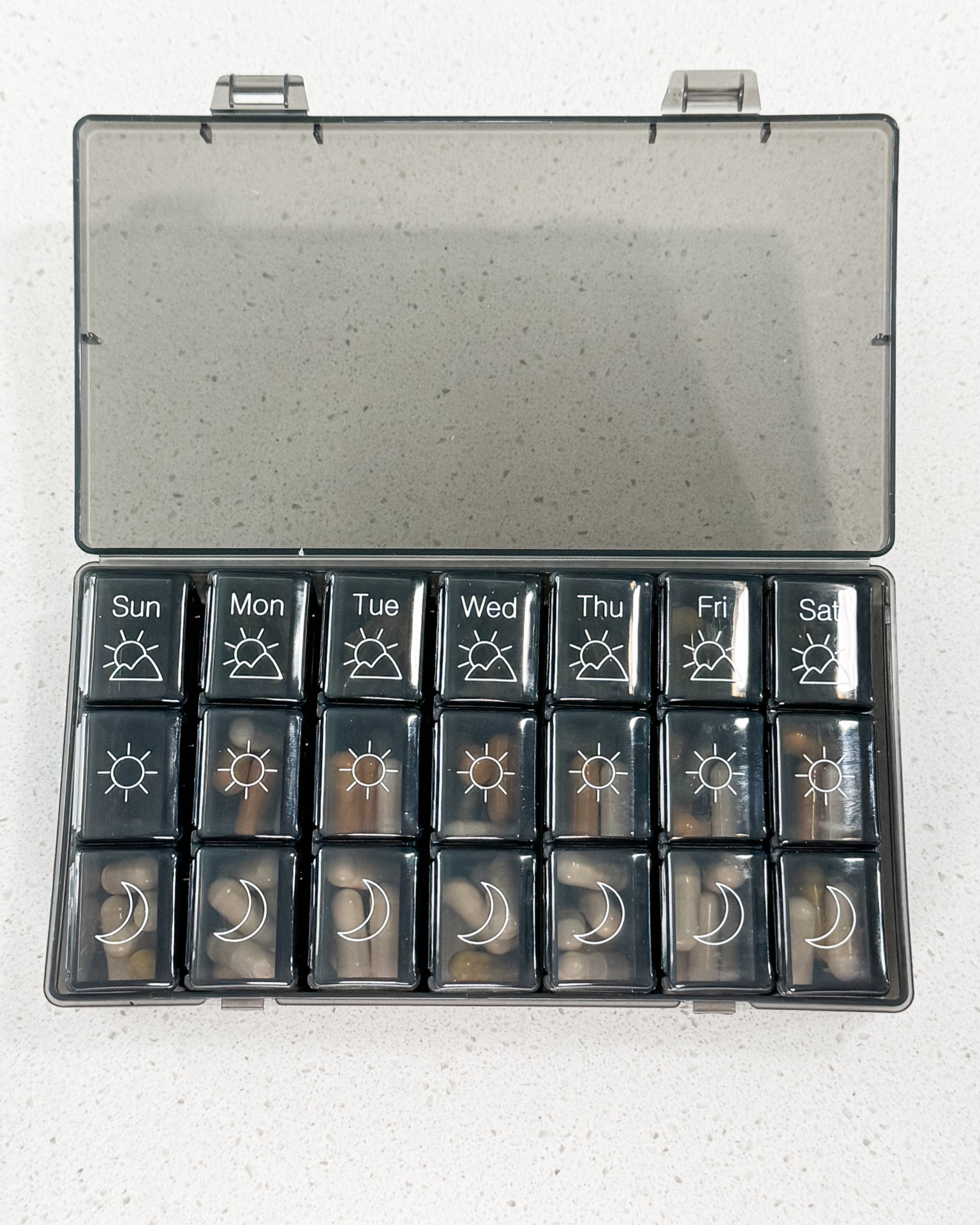 Loving this supplement organizer! I had a 2x a day one but switched to 3 because the number of pills is less daunting when spread out throughout the day. I also love that I can take out the individual box for each day and keep it on my counter so I don’t forget to take them. This will be so convenient for travel too!

#LTKfitness #LTKtravel #LTKfindsunder50