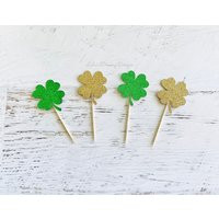 Shamrocks Cupcake Toppers, Clover Lucky One Birthday, St. Patrick's Birthday Decor, St Pattys | Etsy (US)