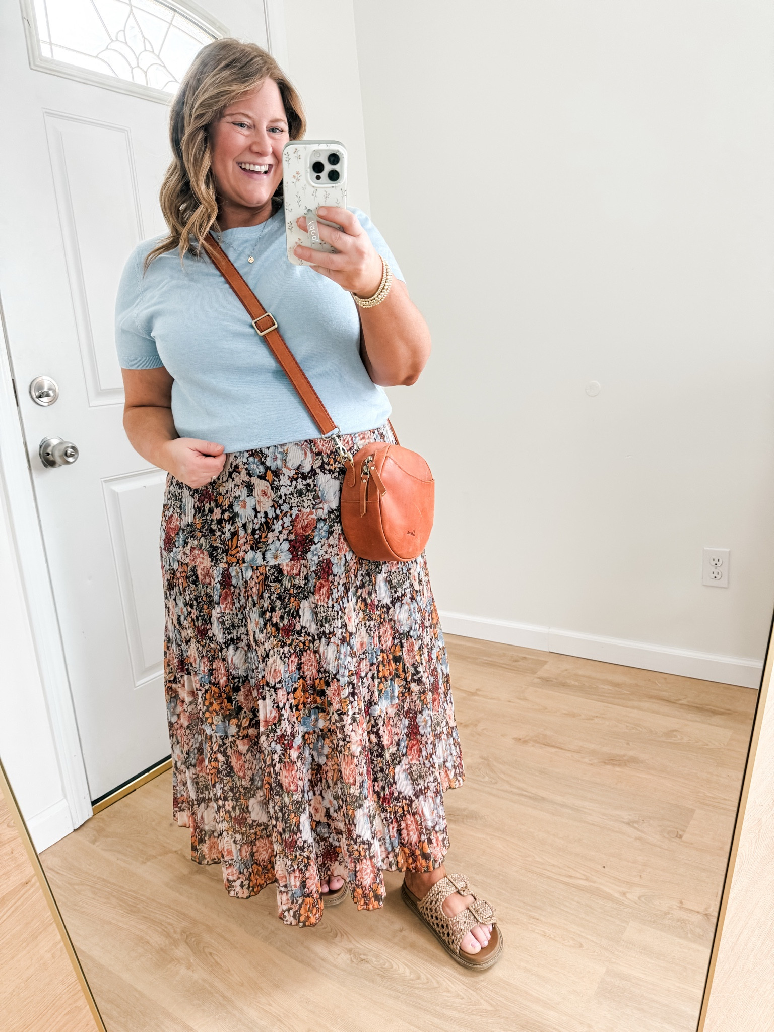 Wearing an XL in my top and maxi skirt.  

#LTKMidsize #LTKSeasonal #LTKBump