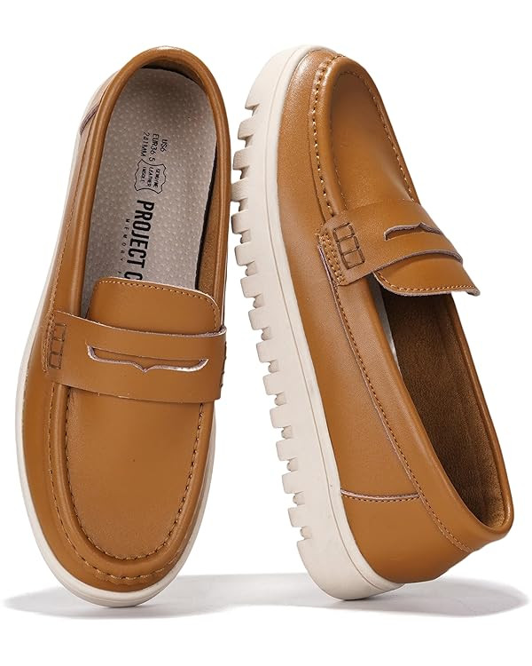 Project Cloud Genuine Leather Loafers for Women – Memory Foam Insoles Slip On Shoes for Women ... | Amazon (US)