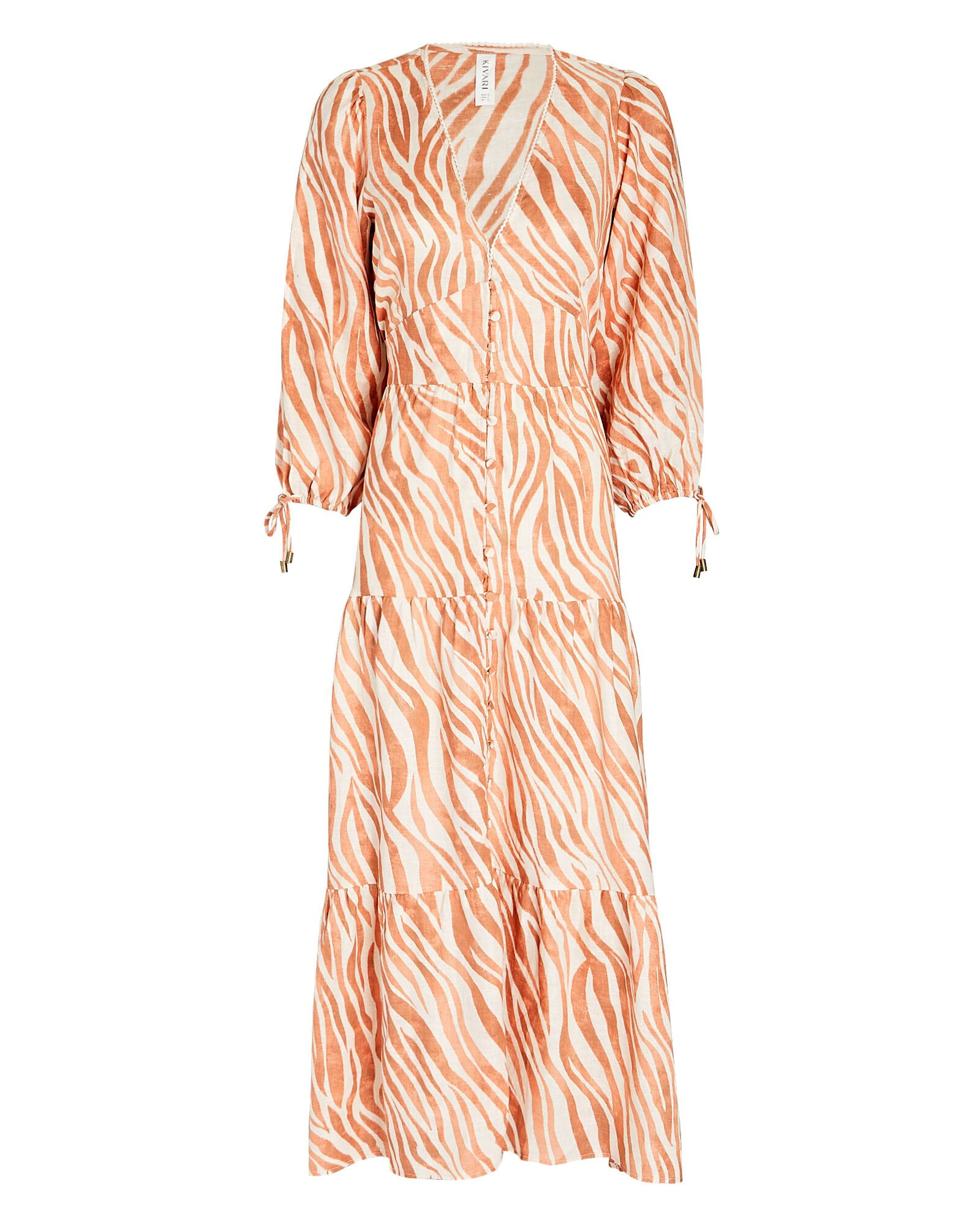 Soraya Printed Linen Maxi Dress | INTERMIX