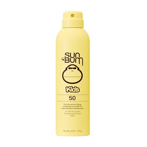 Sun Bum Kids SPF 50 Sunscreen Clear Body Spray - Broad Spectrum Water-Resistant with Vitamin E - Wet or Dry Skin Application - Hawaii 104 Act Compliant (Without Octinoxate & Oxybenzone) - 6 oz | Amazon (US)