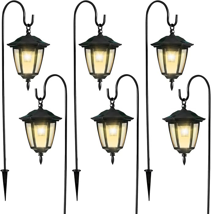 Dynaming 6 Pack Solar Hanging Lights Outdoor, Solar Powered Garden Decorative Lanterns with 6 x 3... | Amazon (US)
