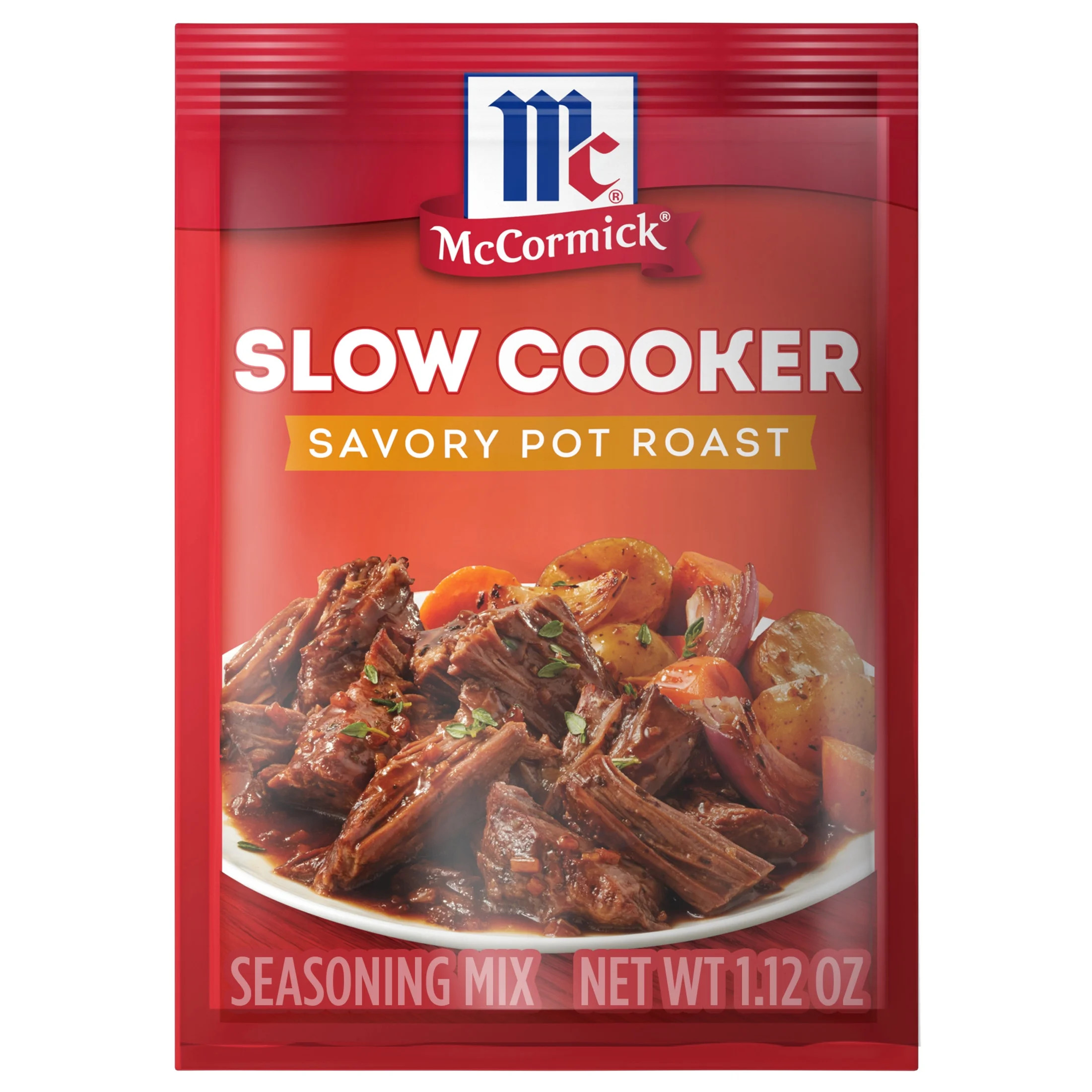 McCormick Slow Cooker Savory Pot Roast Seasoning Mix, 1.3 oz Envelope | Walmart (US)
