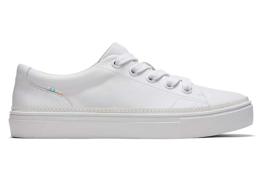 White Leather Alex Lace Up Womens Sneaker | TOMS | TOMS (US)