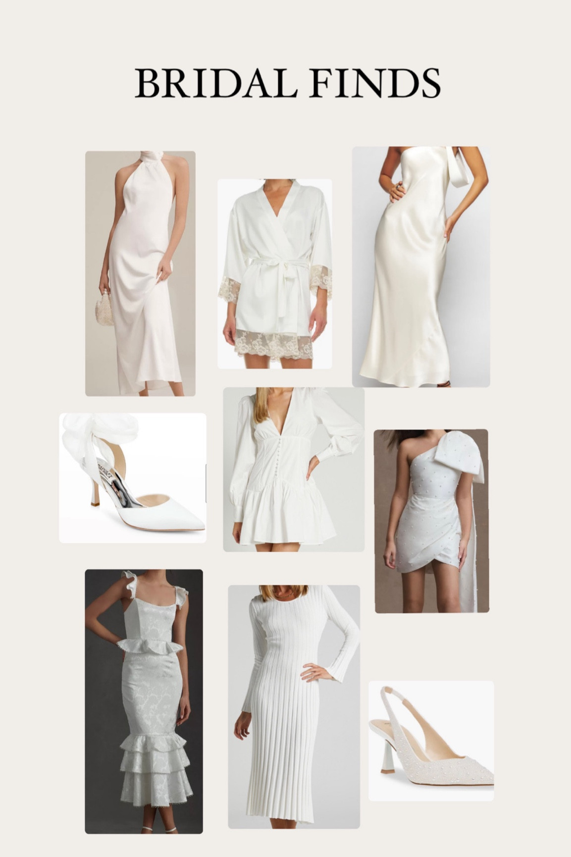 bridal finds! all of these are size inclusive ✨ shopping for rehearsal dinner, honeymoon, getting ready & shoes!
