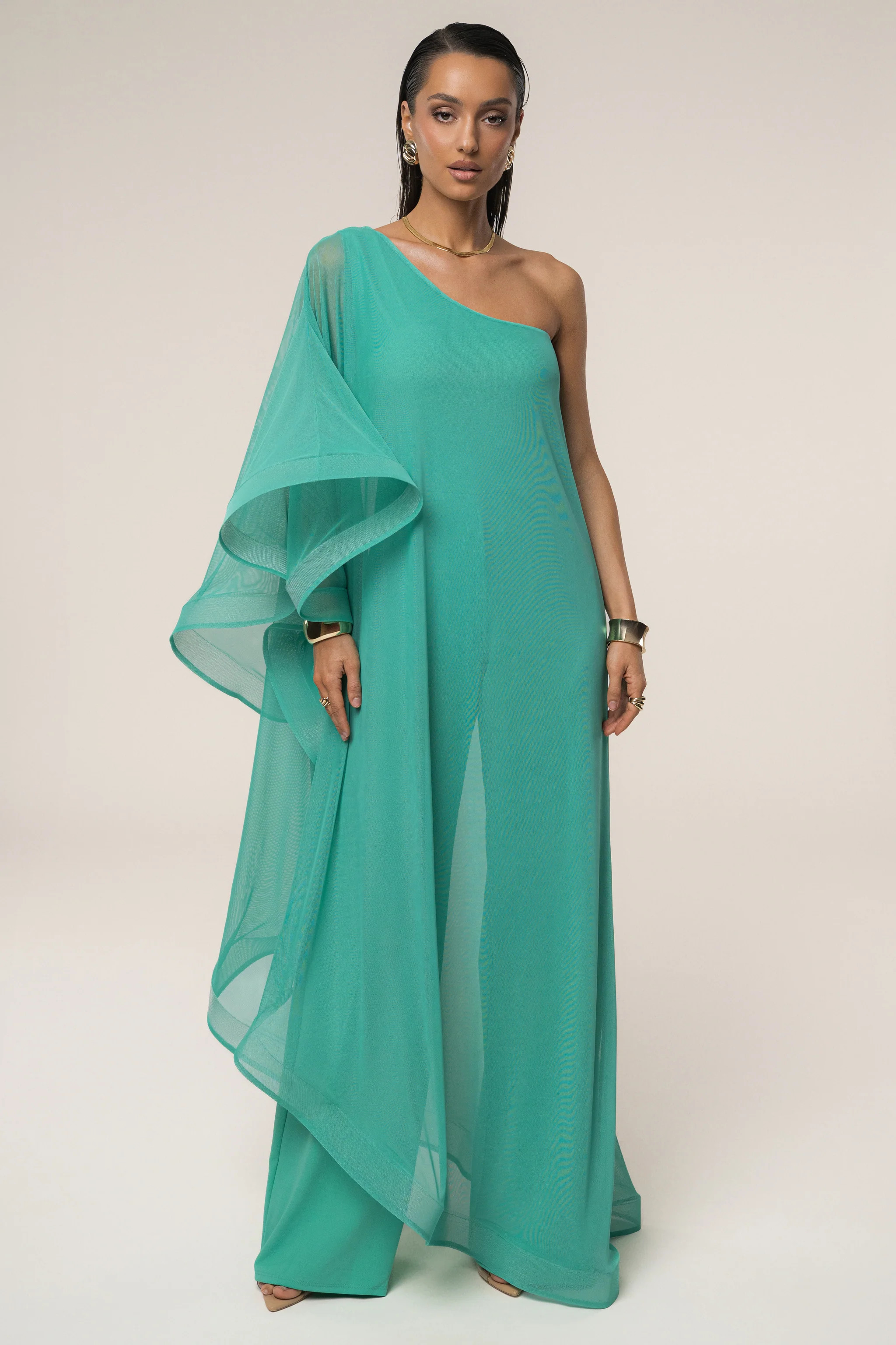 Green New Waves Jumpsuit | JLUXLABEL
