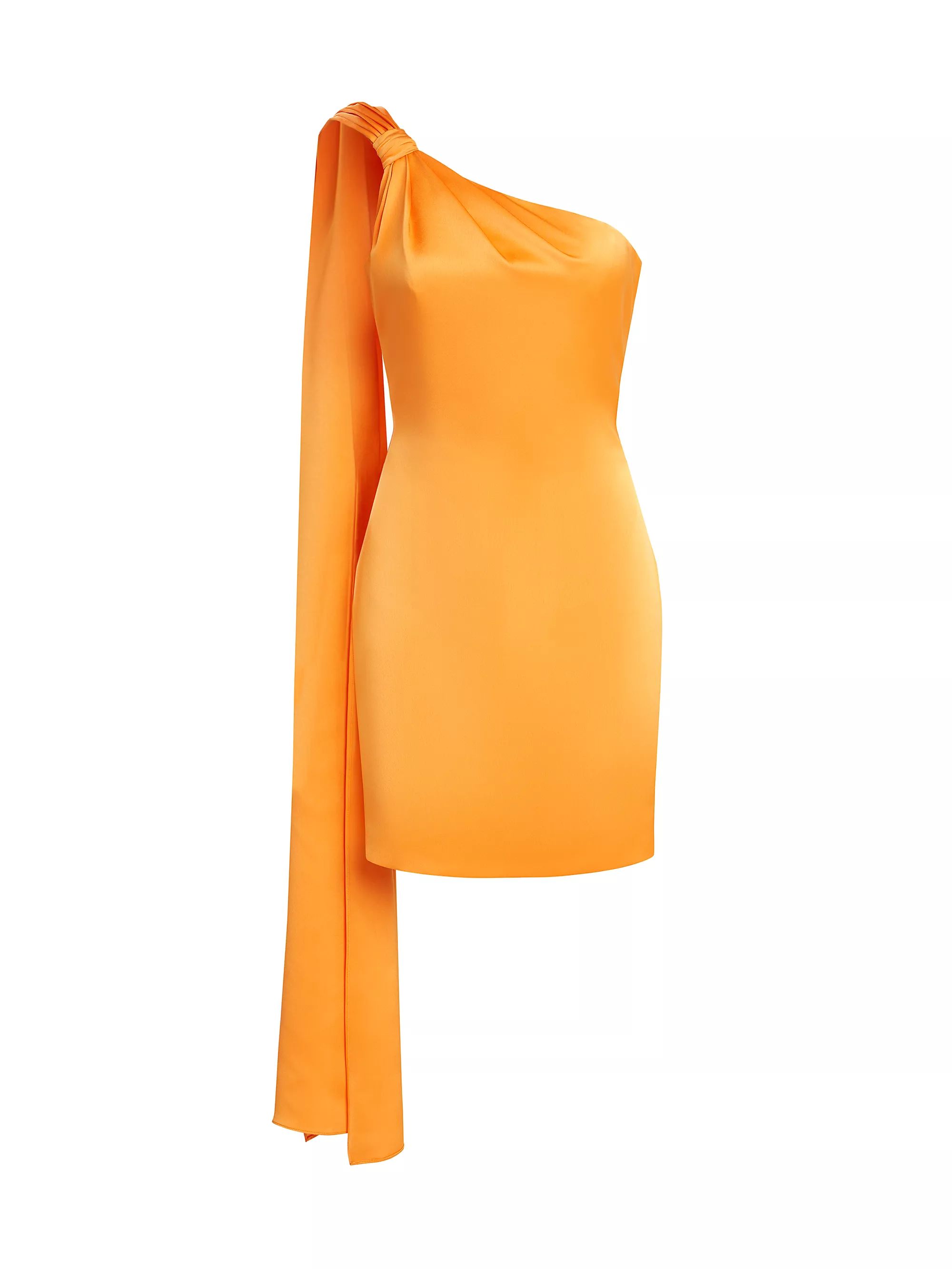 Jax One-Shoulder Satin Minidress | Saks Fifth Avenue