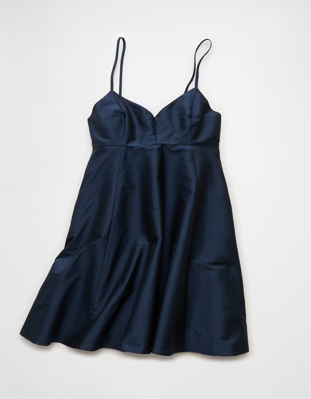 AE Bow Back Babydoll Mini Dress | American Eagle Outfitters (US & CA)