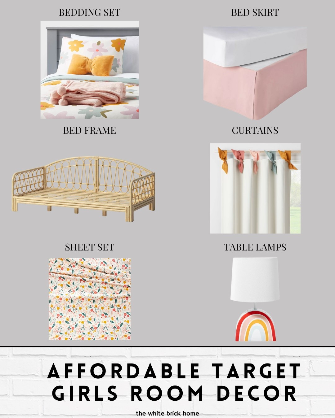 Affordable bedroom options for a girls room from target! 

Girls room, girls bedroom, girls bedroom decor, girls bedroom bedding, girls bedroom lamp, girls bedroom sheets, girls bedroom curtains, girls bedroom bed frame, rattan bed frame, girls room decor, girls room finds, home decor, home, toddler girl, toddler girl bedroom, toddler bedroom, toddler girl bedding, bed skir, budget friendly girls room, affordable girls room, target, target kids room, kids bedroom, budget friendly target kids bedroom, bedding for a girls room 

#LTKKids #LTKHome #LTKFamily