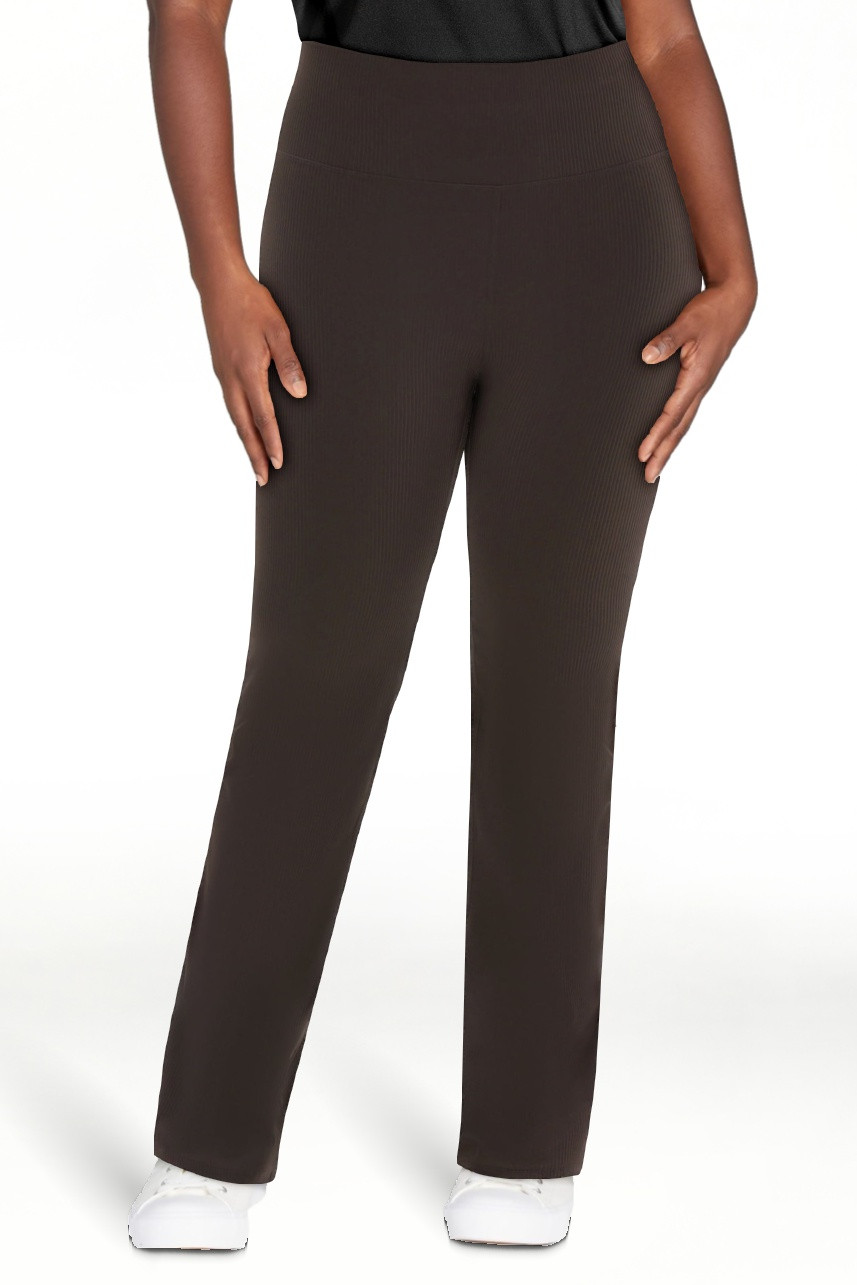 Avia Women's Ribbed SoftSculpt Flare Active Leggings with UPF 50, Sizes XS-XXXL | Walmart (US)