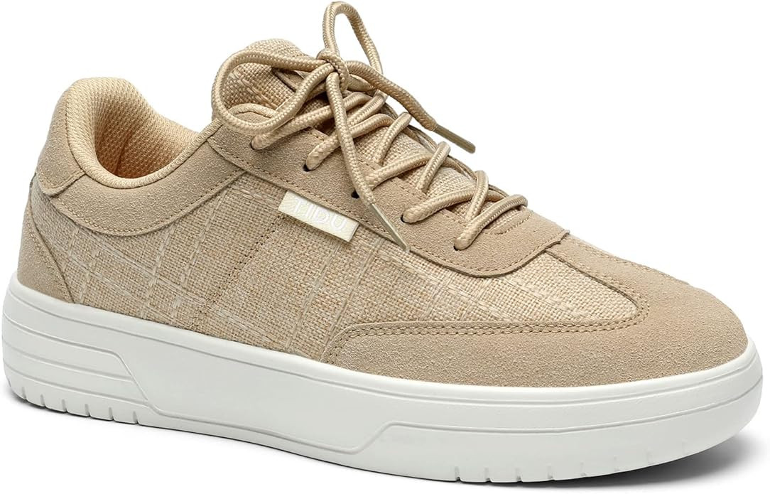 Women's Canvas Walking Shoes with Orthopedic Arch Support Comfortable Fashion Sneakers for Planta... | Amazon (US)