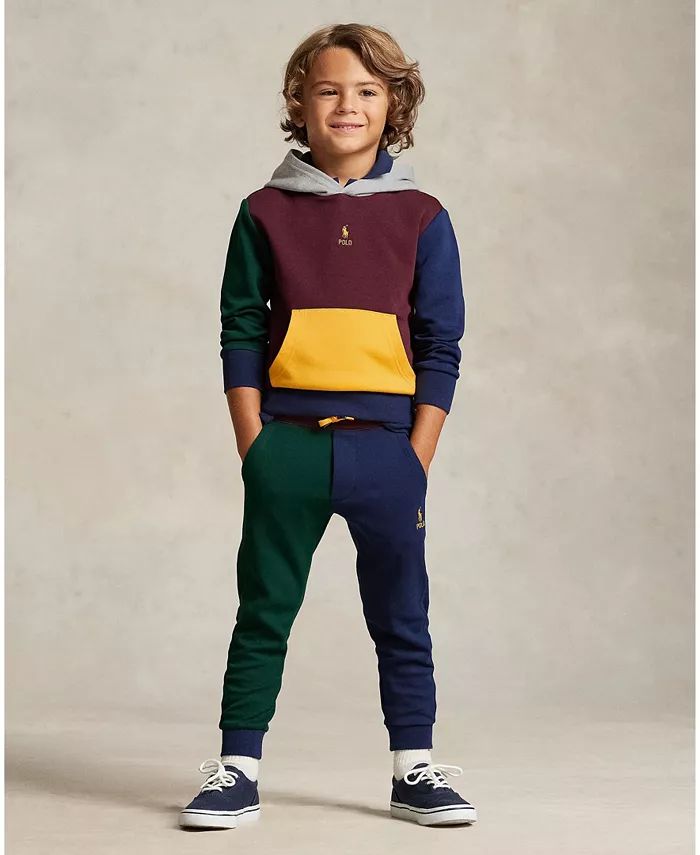 Toddler and Little Boys Color-Blocked Knit Hoodie | Macy's