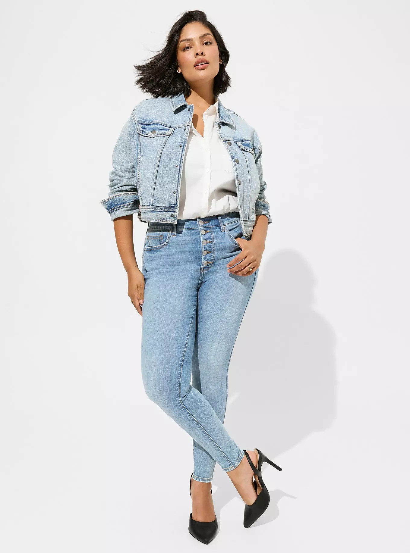 Bombshell Skinny Premium Stretch High-Rise Jean | Torrid (US & Canada)