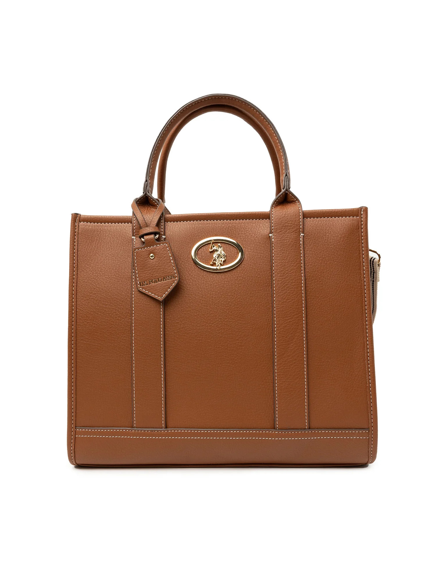 U.S. Polo Assn. Heritage Tote Bag, Cognac Brown - Walmart.com | Walmart (US)