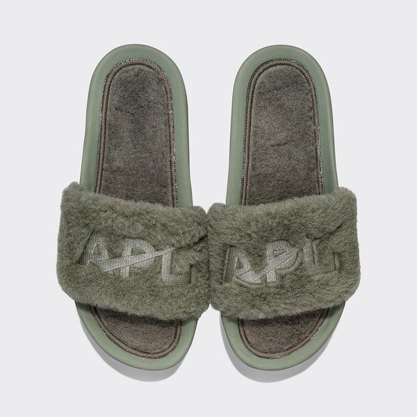 Women's Shearling Slide Fatigue | APL - Athletic Propulsion Labs