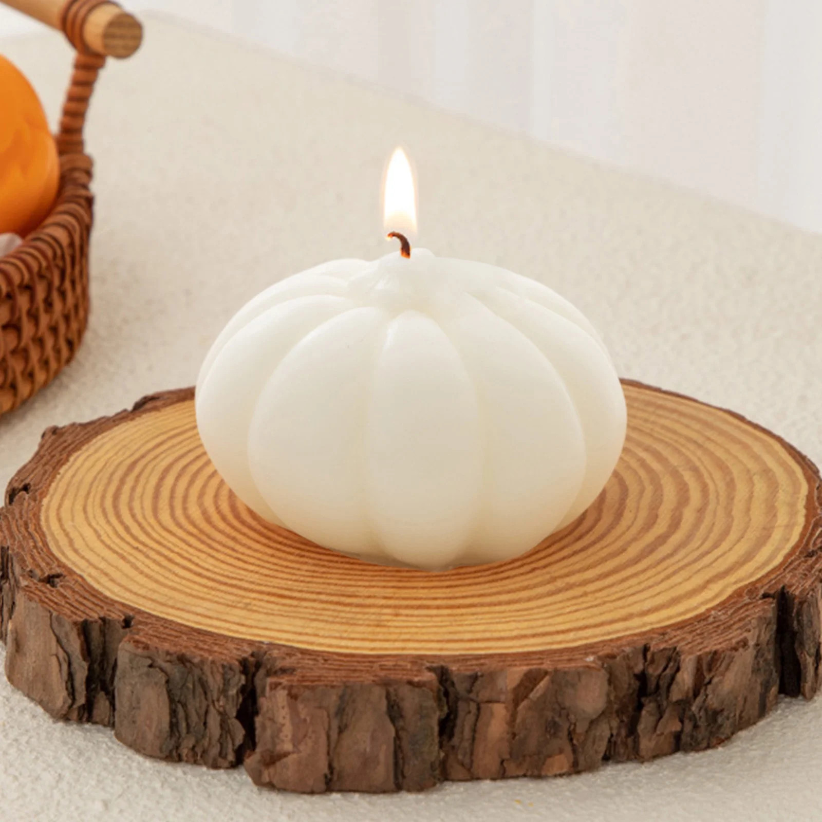 Deals! Danhjin Halloween Candles Pumpkin Spice Scented Wax Jar Candle for Fall Decor, for Thanksg... | Walmart (US)