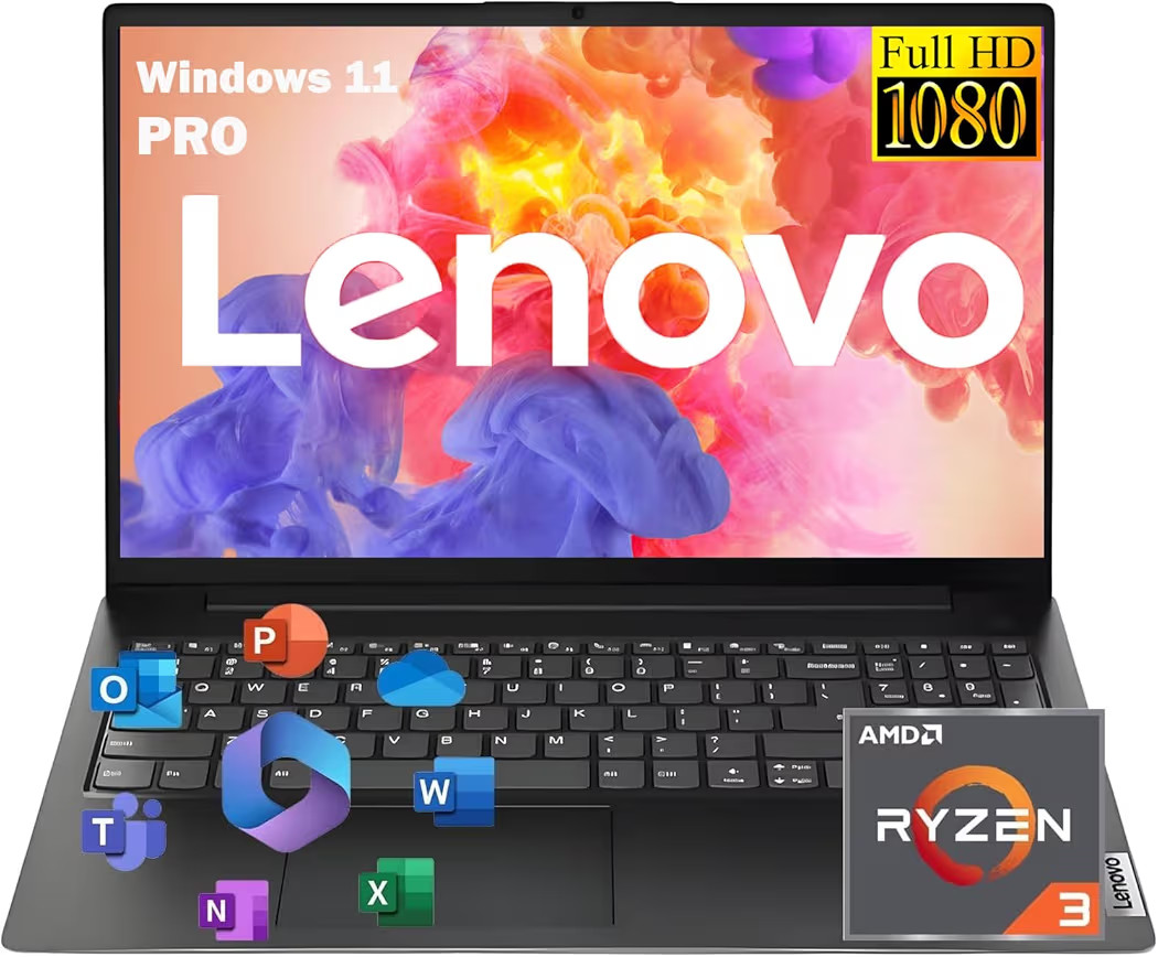 Lenovo 2026 V15 Laptop for Student & Business with Microsoft Office, AMD Ryzen 3 7320U (Beat i7-1... | Amazon (US)