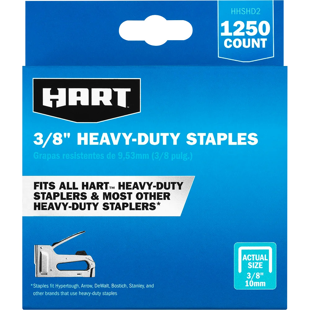 HART Heavy Duty 3/8" Staples (1,250ct) | Walmart (US)