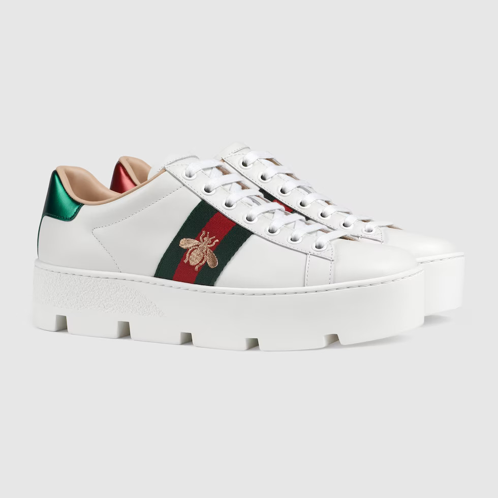 Gucci Women's Ace embroidered platform sneaker | Gucci (US)
