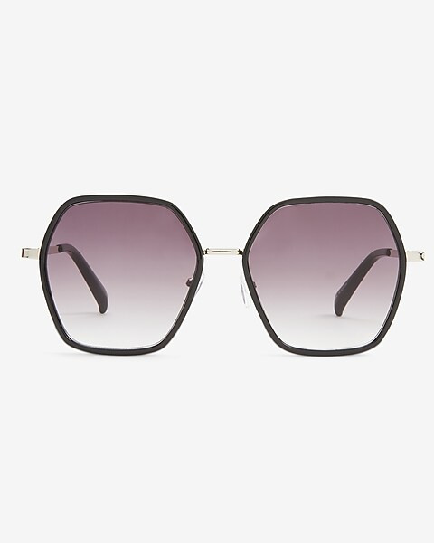Oversized Round Frame Sunglasses | Express