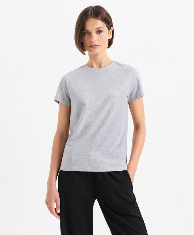 Women’s Luxe Essential Crewneck Tee made with Organic Cotton | Pact | Pact Apparel