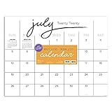 Black & White Script Large 17 x 22 Desk Pad Monthly Blotter Calendar (July 2020 - June 2021) | Amazon (US)