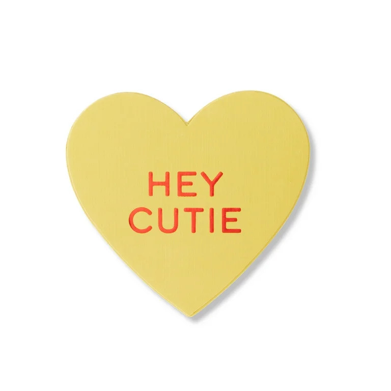 Valentine's Day Small Yellow Heart Gift Box, 6 in x 5.56 in x 2.44 in, by Way To Celebrate | Walmart (US)