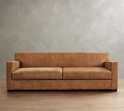Ashby Leather Sofa (67"-89") | Pottery Barn (US)