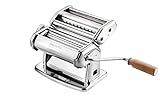 Imperia Pasta Maker Machine - Heavy Duty Steel Construction w Easy Lock Dial and Wood Grip Handle- M | Amazon (US)