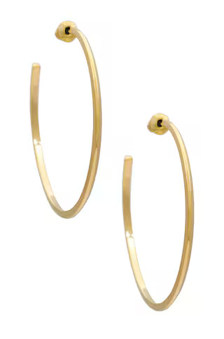 Beau Hoops in Gold | Revolve Clothing (Global)